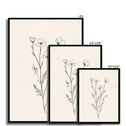 Jen Fargeot Creative | Botanical | Wall Art | Little Flower Bunch (2) | Framed Print