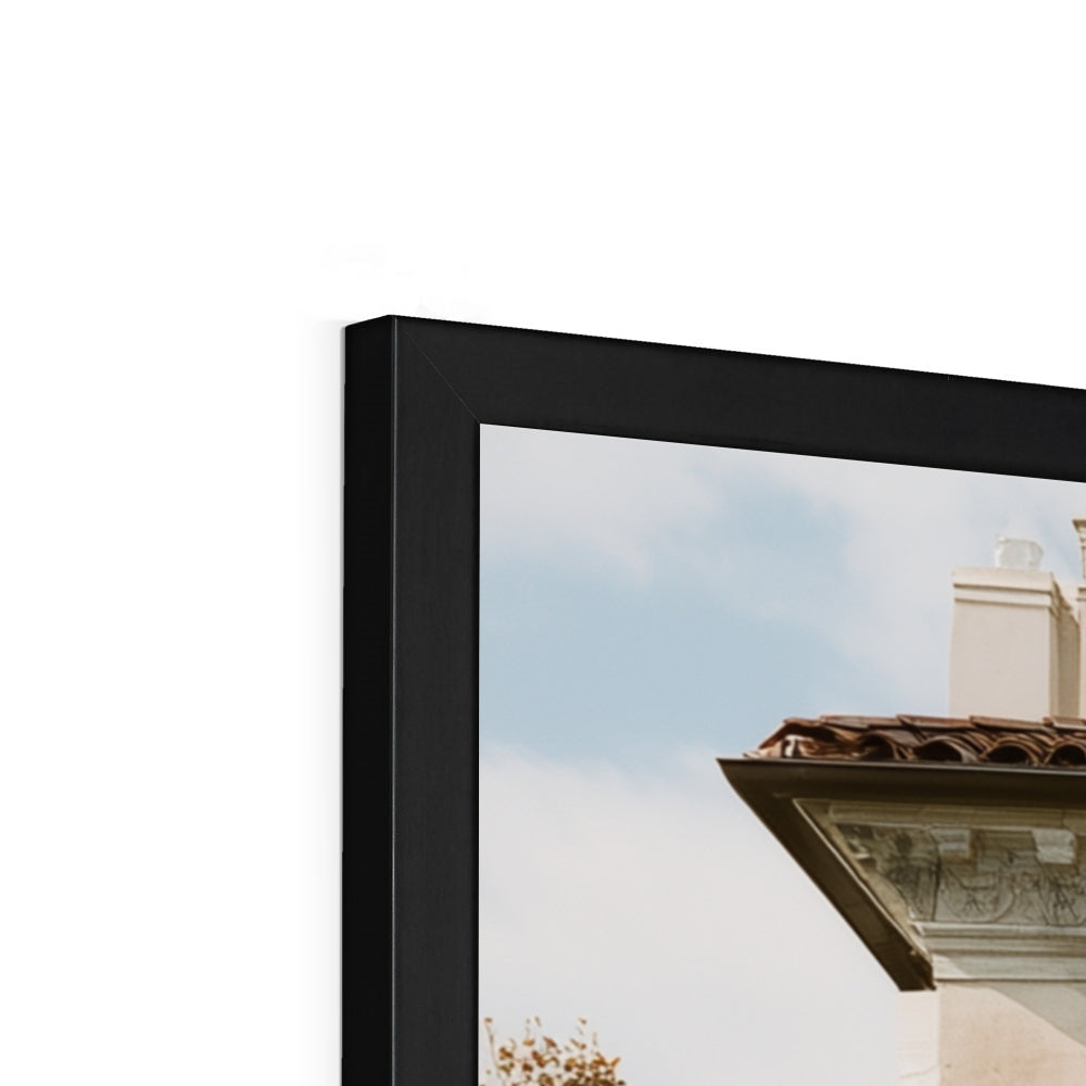 Jen Fargeot Creative | Architecture | Wall Art | The Mansion's Poolside (3) | Framed Print