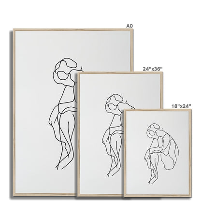 Jen Fargeot Creative  Minimalist | Wall Art | Think Between The Lines | Framed Print