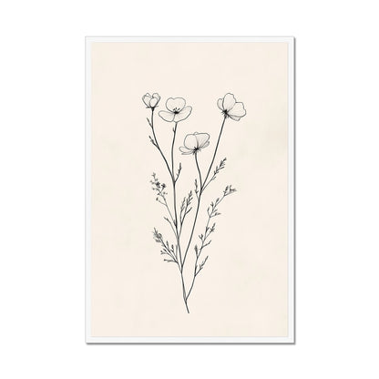 Jen Fargeot Creative | Botanical | Wall Art | Little Flower Bunch (2) | Framed Print
