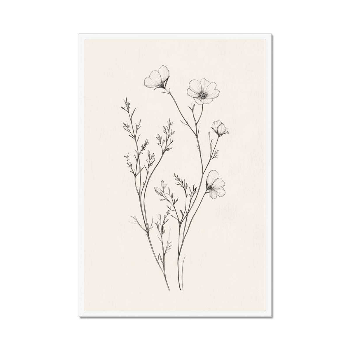 Jen Fargeot Creative | Botanical | Wall Art | Little Flower Bunch | Framed Print