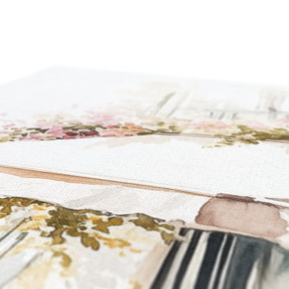 Jen Fargeot Creative | Watercolour | Parisian Café Side Profile | Wall Art | Canvas