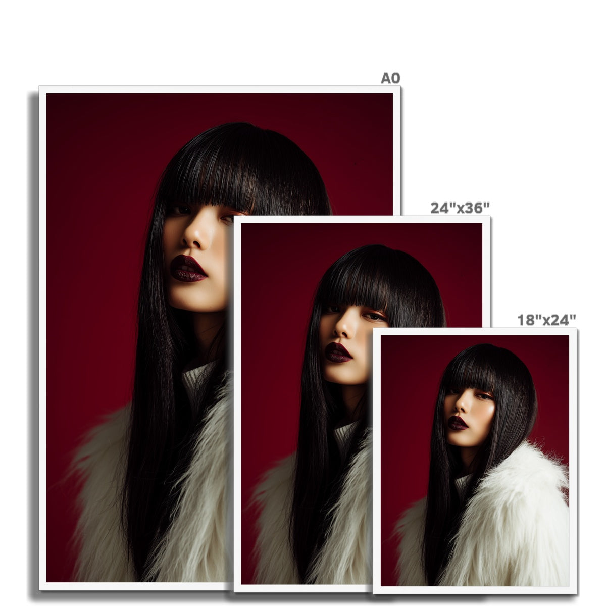 Jen Fargeot Creative | Fashion | Wall Art | Midnight in White | Framed Print