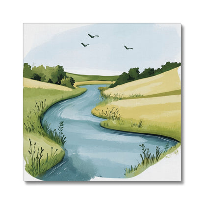 Jen Fargeot Creative | Abstract | Wall Art | Winding River | Canvas