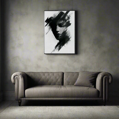 Jen Fargeot Creative | Black & White | Wall Art | Monochrome Portrait | Canvas