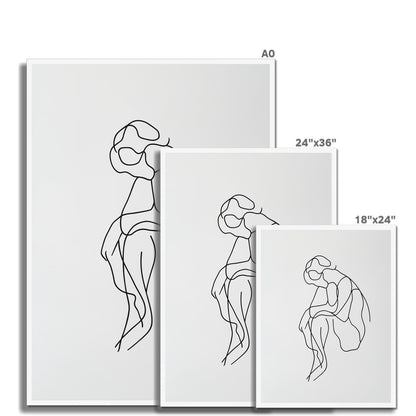 Jen Fargeot Creative  Minimalist | Wall Art | Think Between The Lines | Framed Print