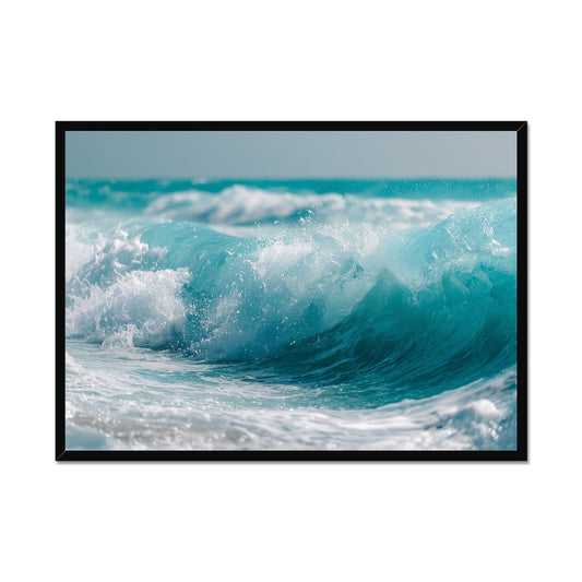 Jen Fargeot Creative | Beach | Wall Art | Crashing Waves (2) | Framed Print