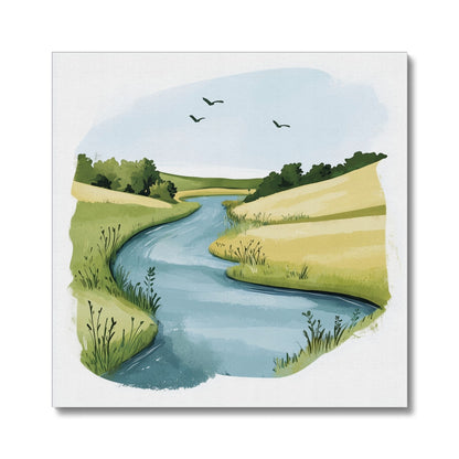 Jen Fargeot Creative | Abstract | Wall Art | Winding River | Canvas
