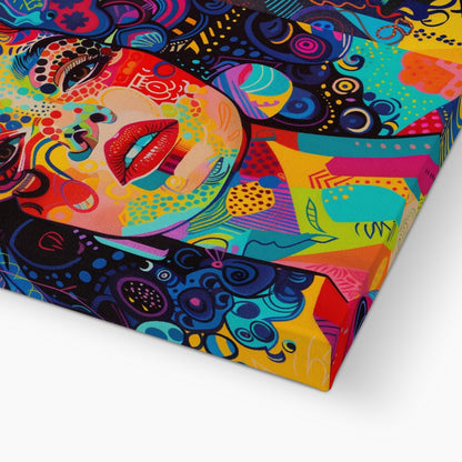 Jen Fargeot Creative | Pop Art | Wall Art | Estelle Quadriptyque | Canvas