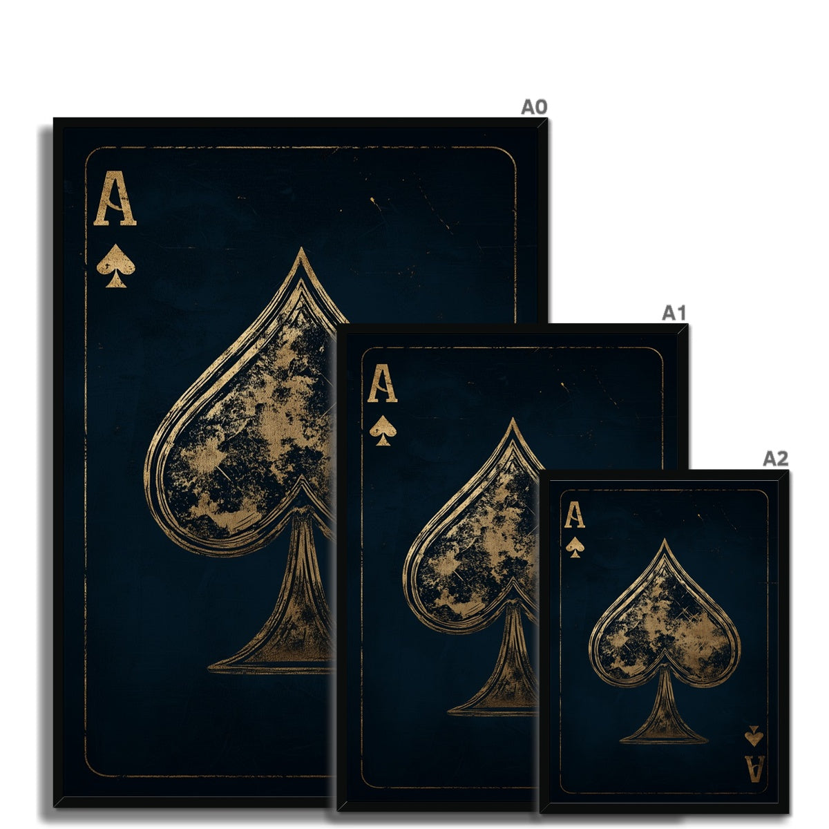 Jen Fargeot Creative | Illustration | Wall Art | Ace of Spades | Framed Print