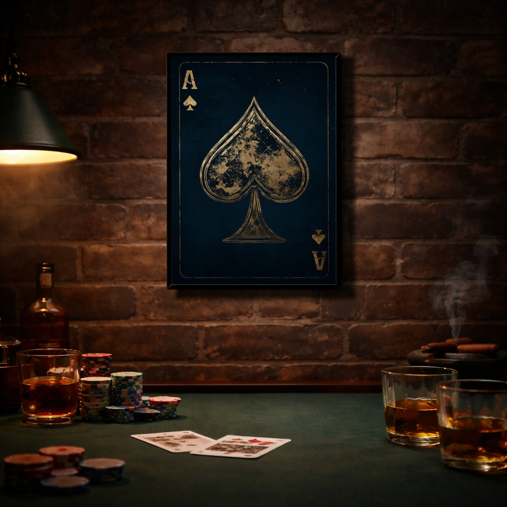 Jen Fargeot Creative | Illustration | Wall Art | Ace of Spades | Framed Print