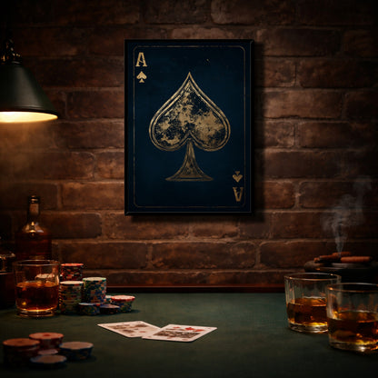 Jen Fargeot Creative | Illustration | Wall Art | Ace of Spades | Framed Print