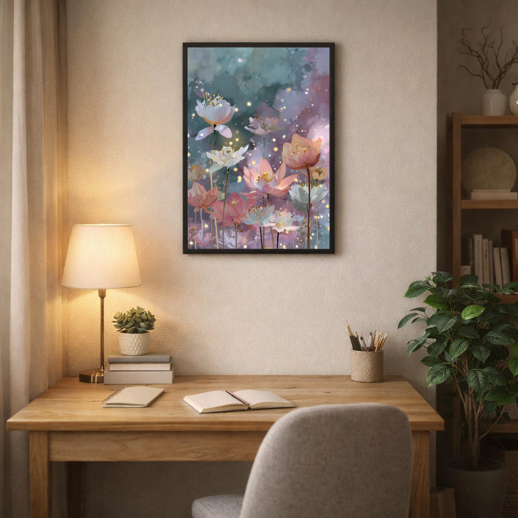 Jen Fargeot Creative | Botanical | Wall Art | Firefly Garden | Framed Canvas