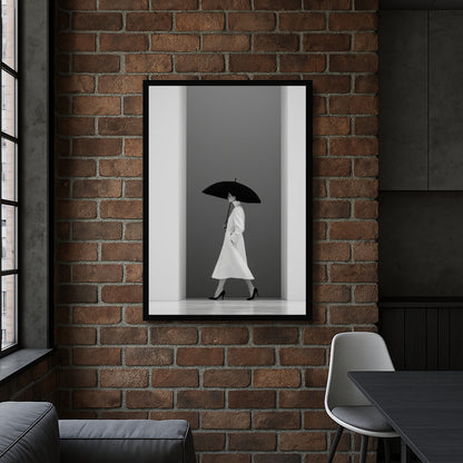 Jen Fargeot Creative | Fashion | Wall Art | The Model and The Umbrella | Framed Print