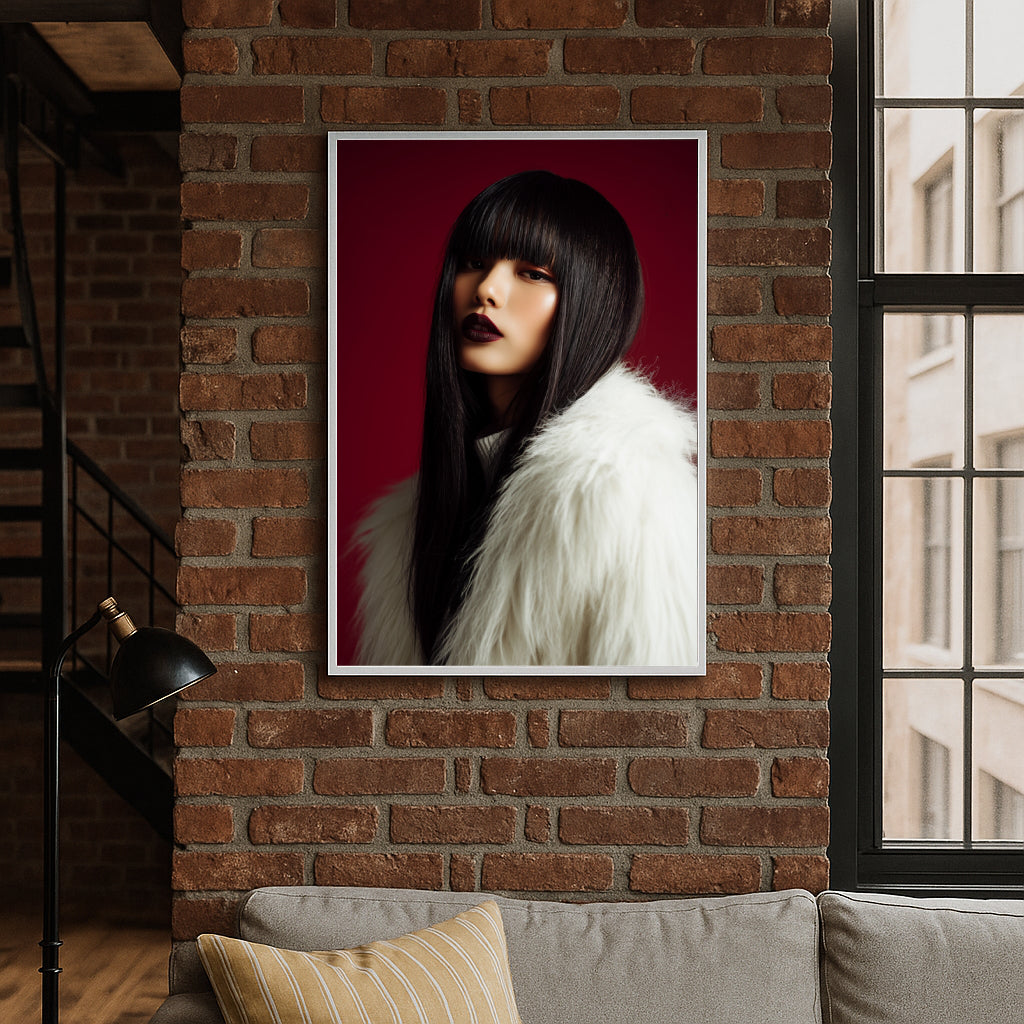 Jen Fargeot Creative | Fashion | Wall Art | Midnight in White | Framed Print