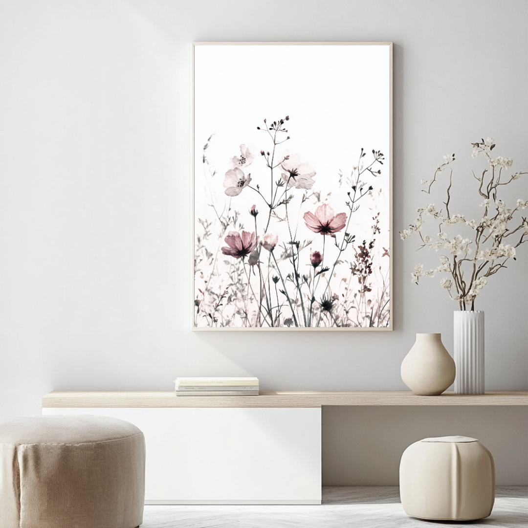 Jen Fargeot Creative | Botanical | Wall Art | Fading Wildflowers | Framed Print