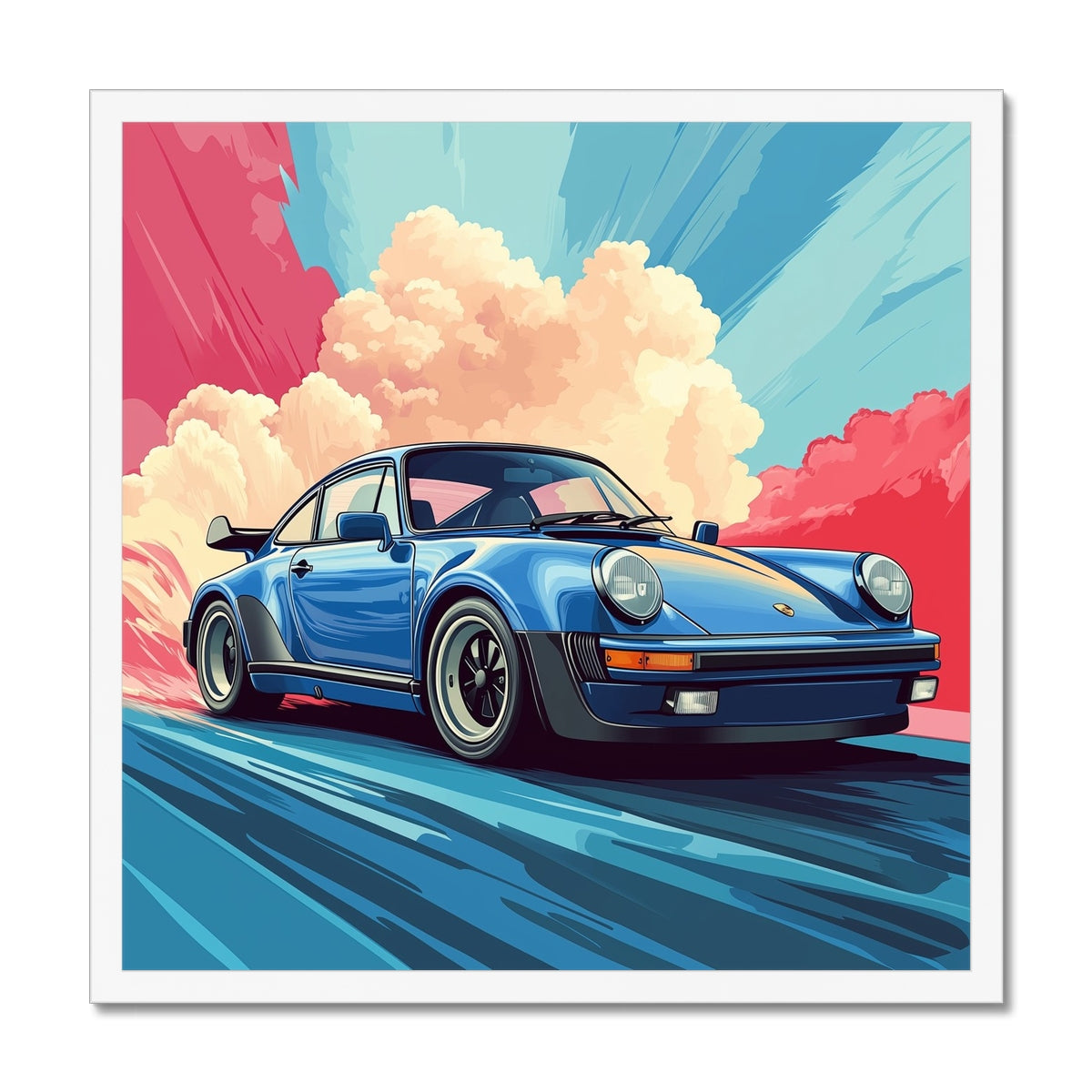 Jen Fargeot Creative | Cars | Wall Art | Porsche 911 Turbo | Framed Print
