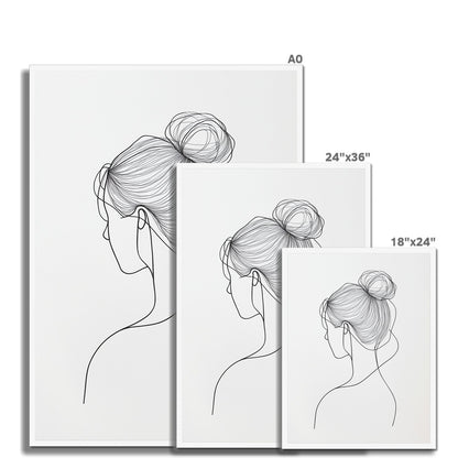 Jen Fargeot Creative | Minimalist | Wall Art | A Profile Strand | Framed Print