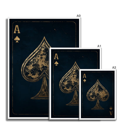 Jen Fargeot Creative | Illustration | Wall Art | Ace of Spades | Framed Print