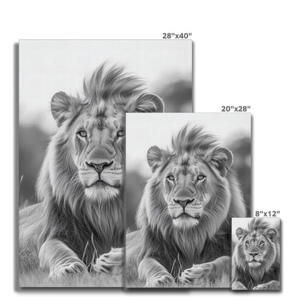 Animal | Wall Art | Majestic Lion of the Savanna | Canvas