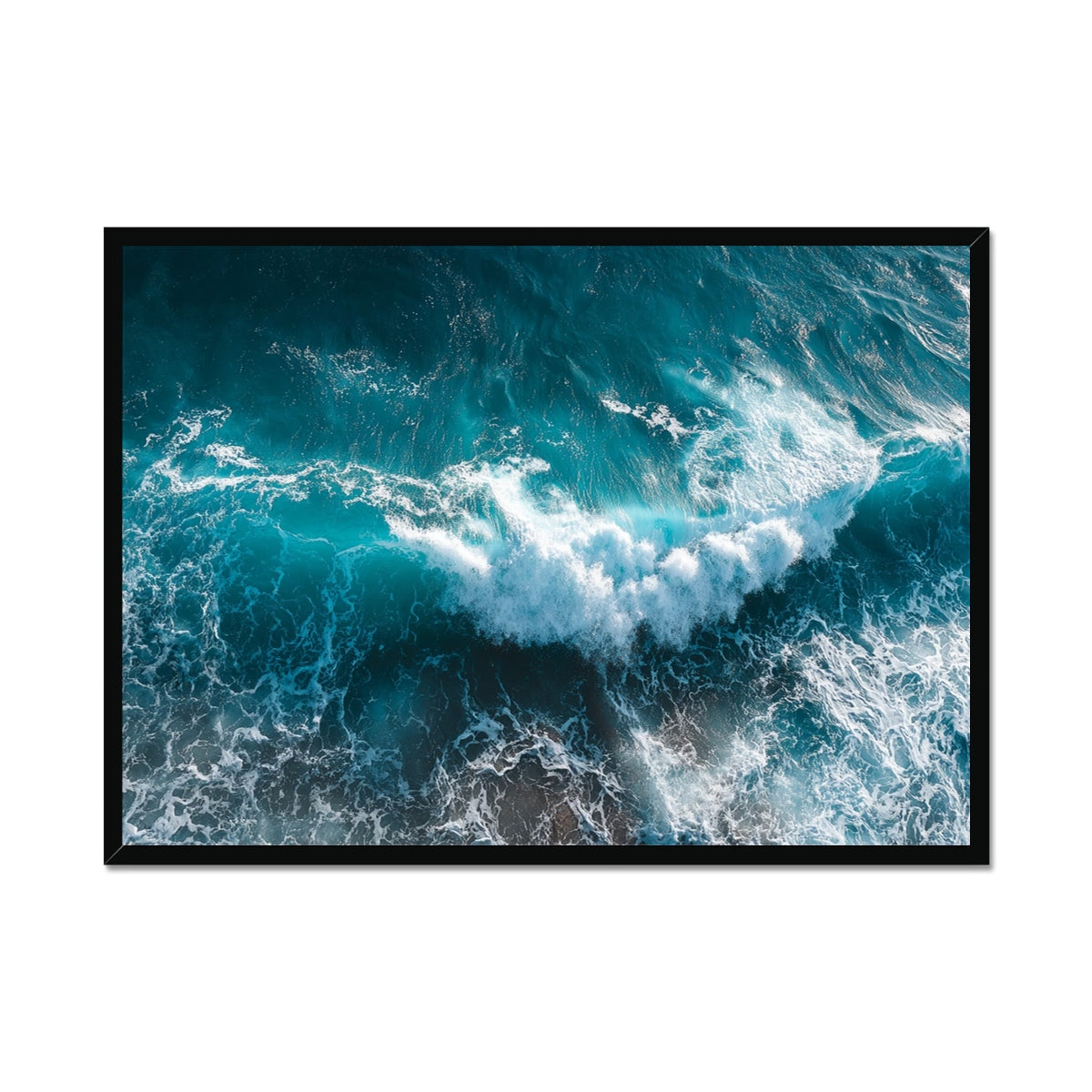Jen Fargeot Creative | Beach | Wall Art | Crashing Waves | Framed Print