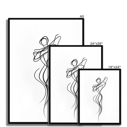 Jen Fargeot Creative | Minimalist | Wall Art | Dancing Flame | Framed Print