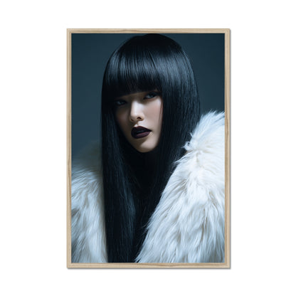 Jen Fargeot Creative | Fashion | Wall Art | Midnight in White (2) | Framed Print