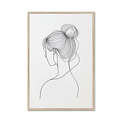 Jen Fargeot Creative | Minimalist | Wall Art | A Profile Strand | Framed Print