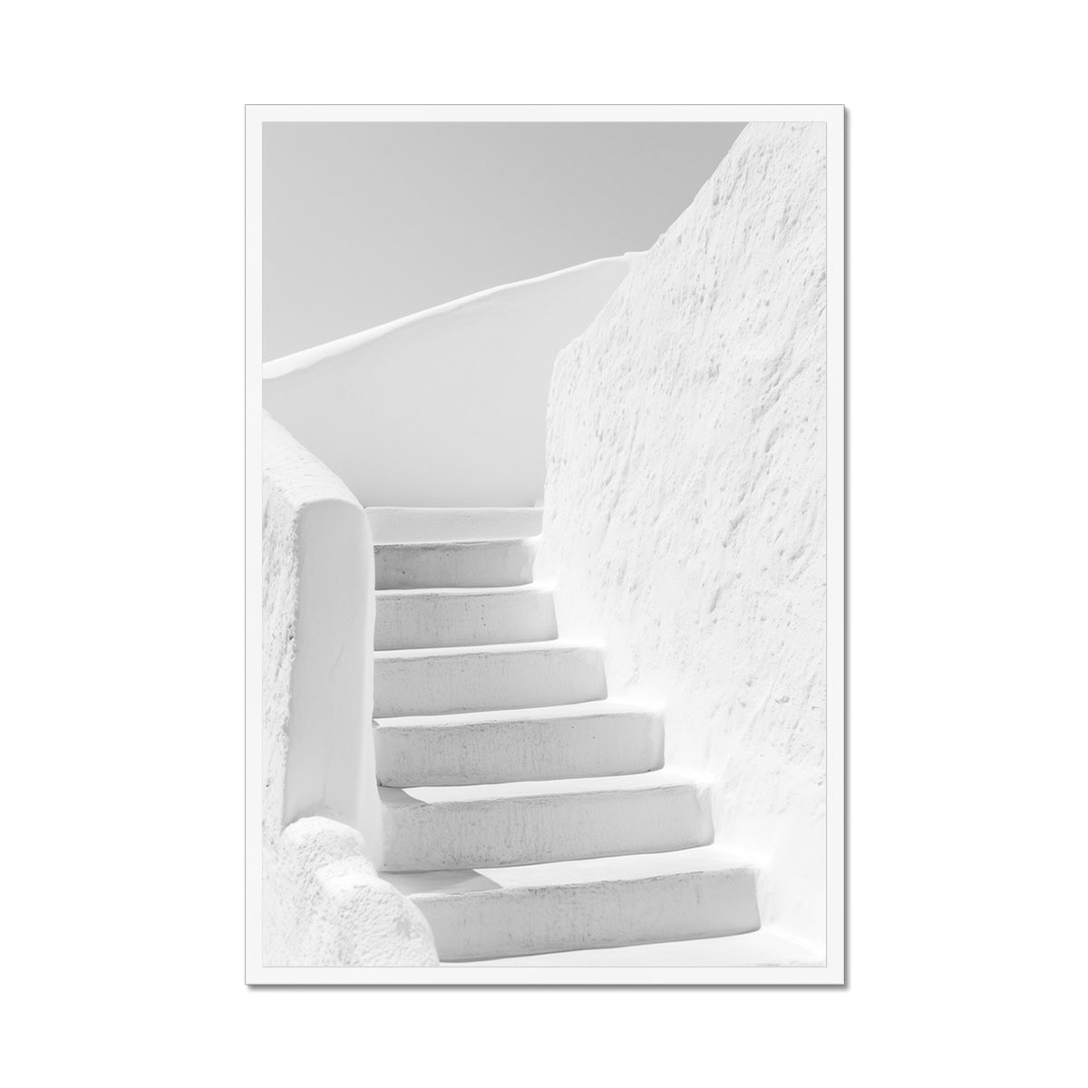 Jen Fargeot Creative | Architecture | Wall Art | White Stairs | Framed Print