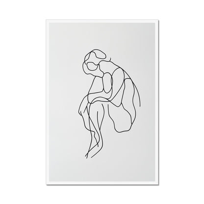 Jen Fargeot Creative  Minimalist | Wall Art | Think Between The Lines | Framed Print