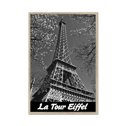 Jen Fargeot Creative | Black & White | Wall Art | La Tour Eiffel | Framed Print