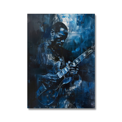 Jen Fargeot Creative | Jazz | Wall Art | Guitar Man Mike | Canvas