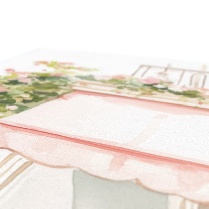 Jen Fargeot Creative | Watercolour | Parisian Café | Wall Art | Canvas