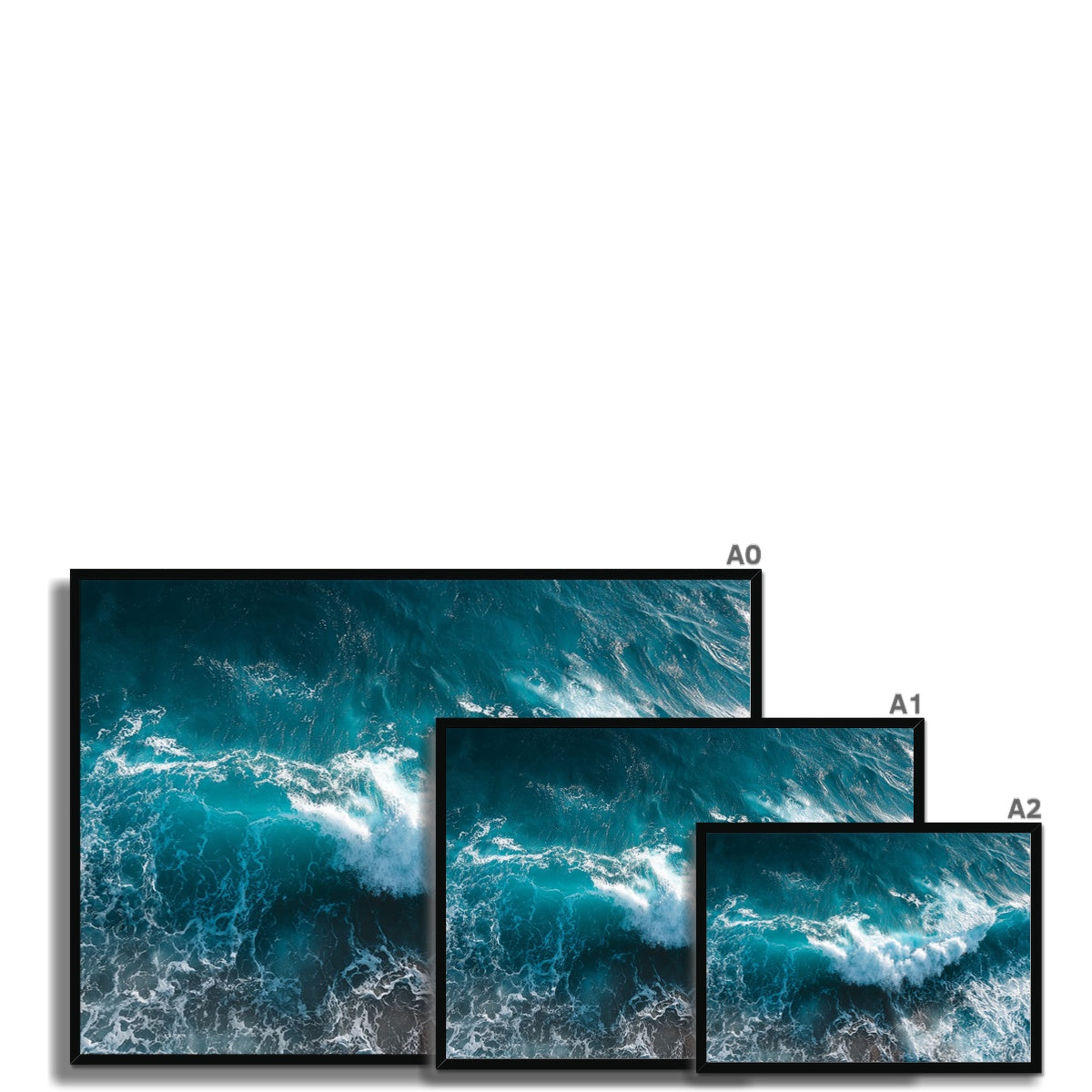 Jen Fargeot Creative | Beach | Wall Art | Crashing Waves | Framed Print