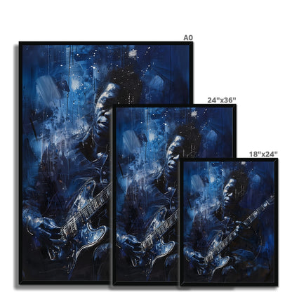 Jen Fargeot Creative | Jazz | Wall Art | Guitar Man Henry | Framed Print