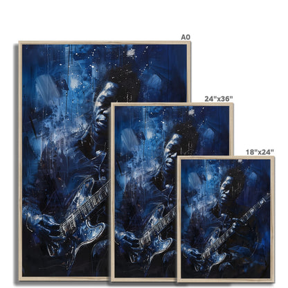 Jen Fargeot Creative | Jazz | Wall Art | Guitar Man Henry | Framed Print