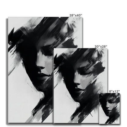 Jen Fargeot Creative | Black & White | Wall Art | Monochrome Portrait | Canvas