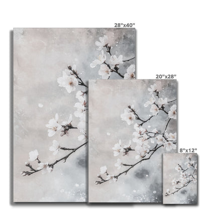 Jen Fargeot Creative | Japanese | Wall Art | White Cherry Blossoms | Canvas
