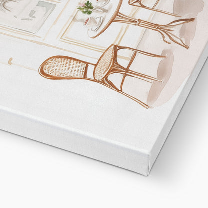 Jen Fargeot Creative | Watercolour | Parisian Café | Wall Art | Canvas