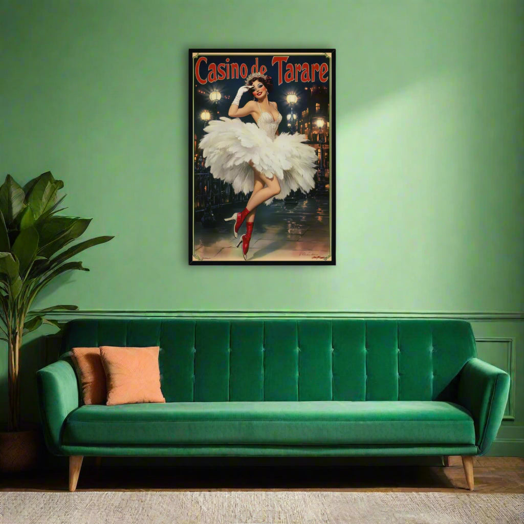 Jen Fargeot Creative | Vintage French | Wall Art | Casino de Tarare | Framed Print