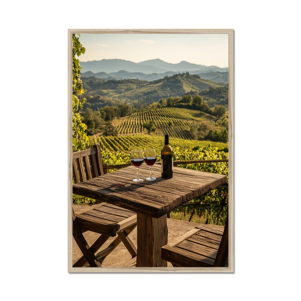 Jen Fargeot Creative | Mediterranean | Wall Art | A Table in Tuscany | Framed Print