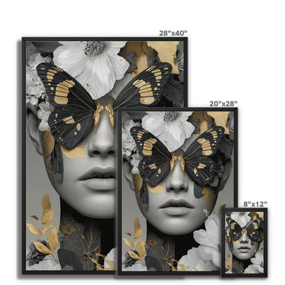Jen Fargeot Creative | Surreal | Wall Art | Butterfly Eyes | Framed Canvas