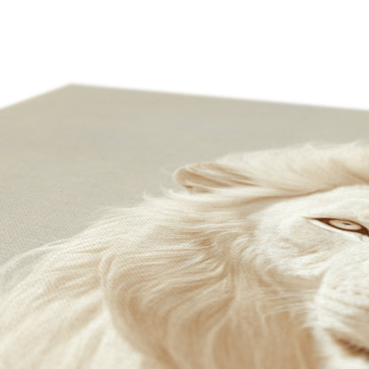 Jen Fargeot Creative | Animal | Wall Art | Majestic White Lion | Canvas