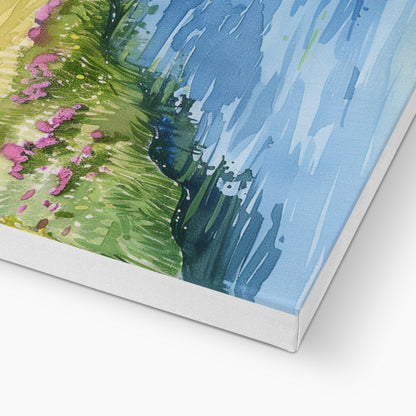 Jen Fargeot Creative | Children Watercolour | Wall Art | Small River | Canvas