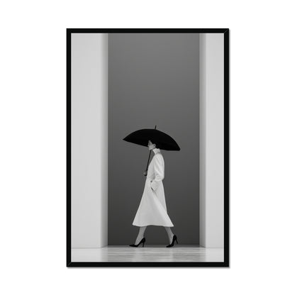 Jen Fargeot Creative | Fashion | Wall Art | The Model and The Umbrella | Framed Print