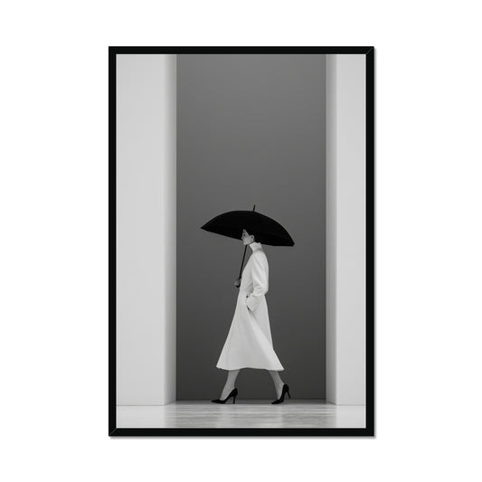 Jen Fargeot Creative | Fashion | Wall Art | The Model and The Umbrella | Framed Print