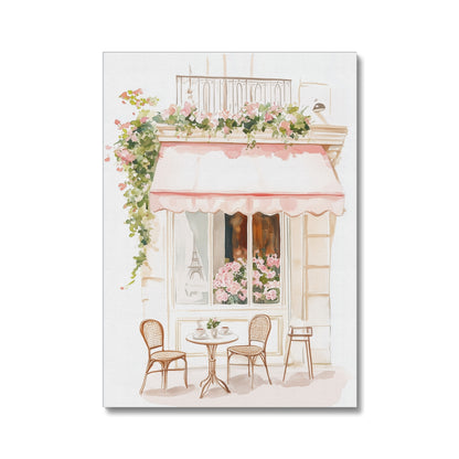 Jen Fargeot Creative | Watercolour | Parisian Café | Wall Art | Canvas
