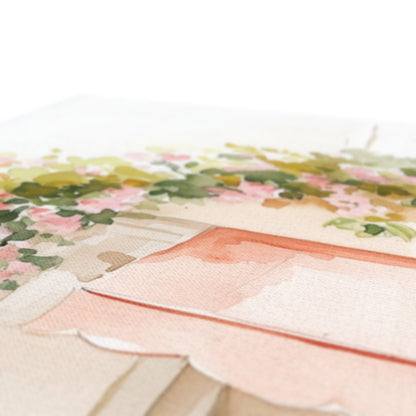 Jen Fargeot Creative | Watercolour | Parisian Café | Wall Art | Canvas