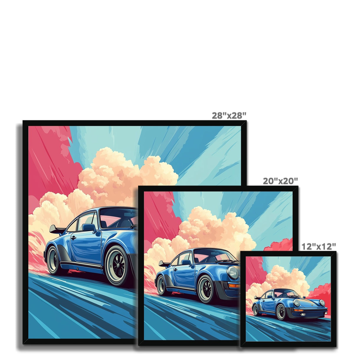 Jen Fargeot Creative | Cars | Wall Art | Porsche 911 Turbo | Framed Print