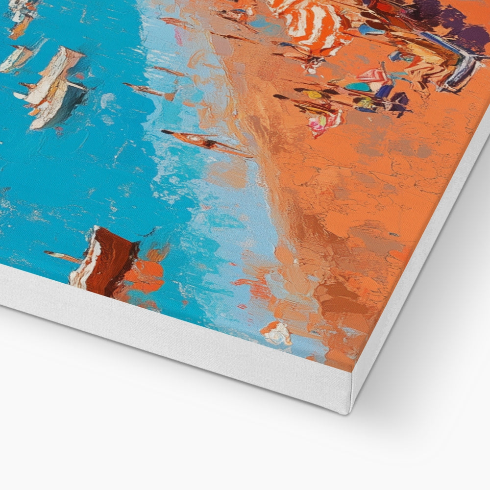 Jen Fargeot Creative | Mediterranean | Wall Art | Positano | Beach Canvas